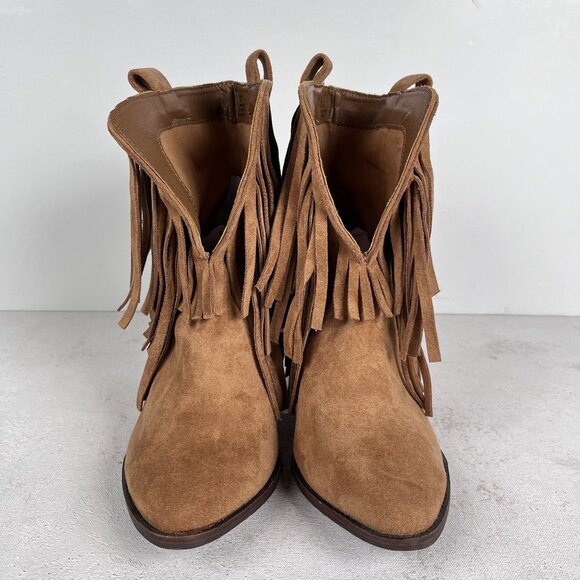 Coconuts by Matisse Boots Womens 10 Logan Western Fringe Booties - Picture 7 of 7
